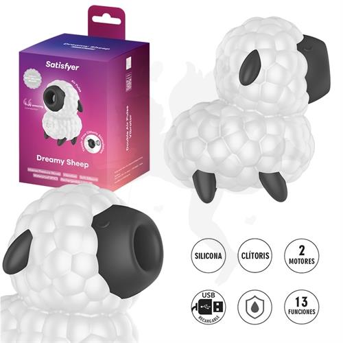 Dreamy Sheep Succionador de clitoris con carga USB